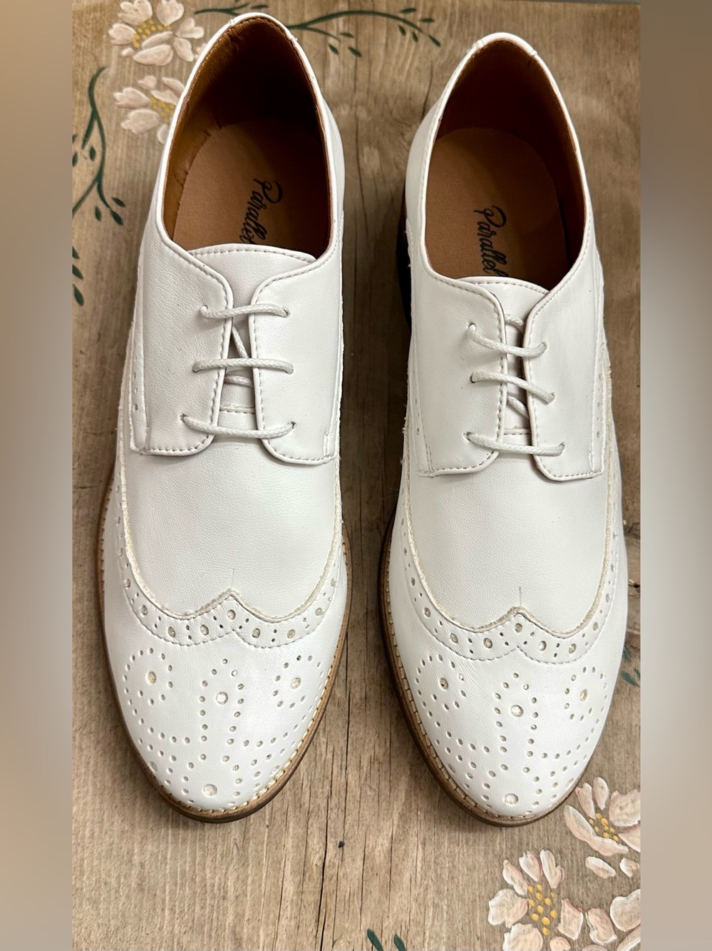 White Men's Wingtip Derby Oxfords